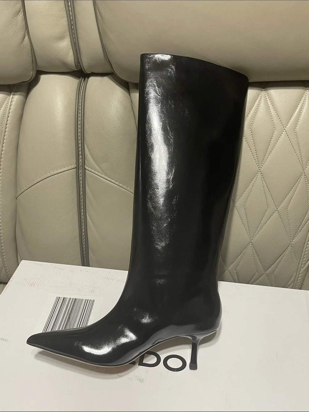 ALDO Selora Black Patent Over-the-Knee Boot